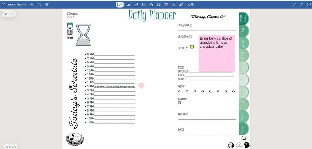 The PugNest™ Planner | Autumn 2026 Interactive Digital Planner & Seasonal Life Planner