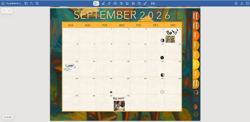 The PugNest™ Planner | Autumn 2026 Interactive Digital Planner & Seasonal Life Planner